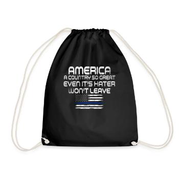 L’Amérique Un pays si grand Patriotique américain - Sac de sport léger - noir - Devant