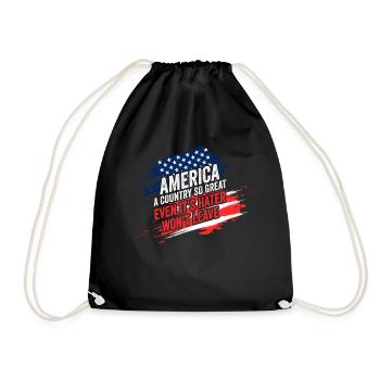 L’Amérique Un pays si grand Patriotique américain - Sac de sport léger - noir - Devant