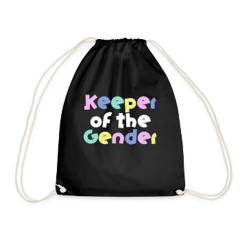 Keeper Of The Gender - Drawstring Bag - black - Front