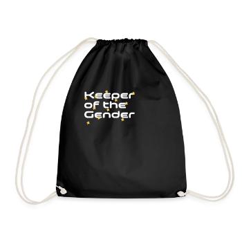 Keeper Of The Gender - Drawstring Bag - black - Front