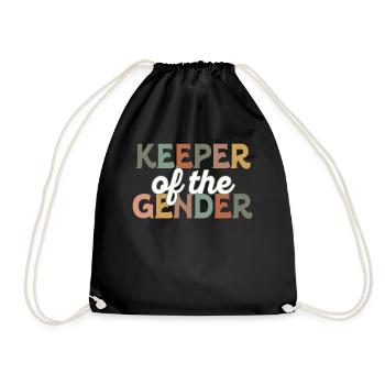 Keeper Of The Gender - Drawstring Bag - black - Front