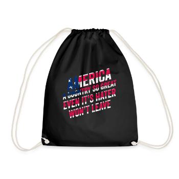 L’Amérique Un pays si grand Patriotique américain - Sac de sport léger - noir - Devant