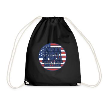 L’Amérique Un pays si grand Patriotique américain - Sac de sport léger - noir - Devant