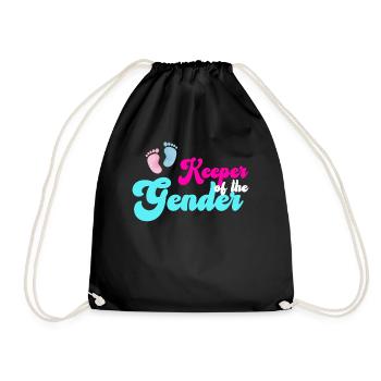 Keeper Of The Gender - Drawstring Bag - black - Front