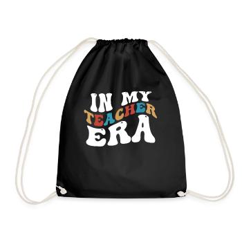 In My Teaching Era Teaching - Drawstring Bag - black - Front