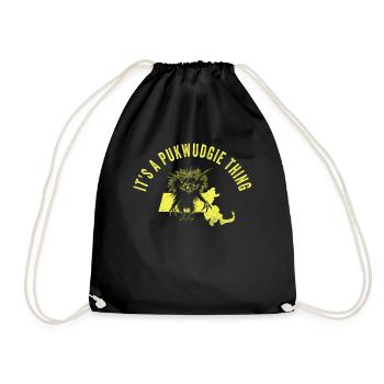 Pukwudgie Cryptid Folklore Myths - Drawstring Bag - black - Front