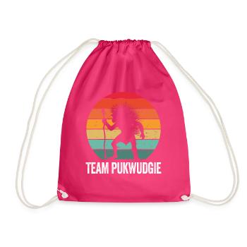 Pukwudgie Kryptide Folklore Mythen - Turnbeutel - Fuchsia - Vorne