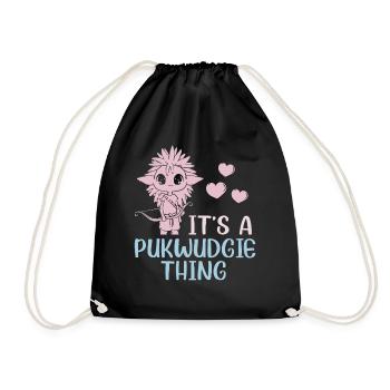 Pukwudgie Cryptid Folklore Myths - Drawstring Bag - black - Front