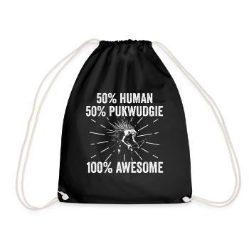 Pukwudgie Cryptid Folklore Myths - Drawstring Bag - black - Front
