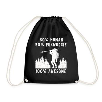 Pukwudgie Cryptid Folklore Myths - Drawstring Bag - black - Front