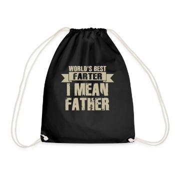 Le meilleur pète du monde, je veux dire mon père - Sac de sport léger - noir - Devant