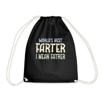 Le meilleur pète du monde, je veux dire mon père - Sac de sport léger - noir - Devant