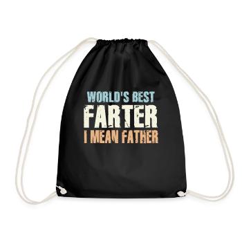 Le meilleur péteur du monde, je veux dire le père - Sac de sport léger - noir - Devant