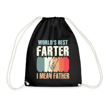 Le meilleur pète du monde, je veux dire mon père - Sac de sport léger - noir - Devant