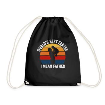 Le meilleur pète du monde, je veux dire mon père - Sac de sport léger - noir - Devant