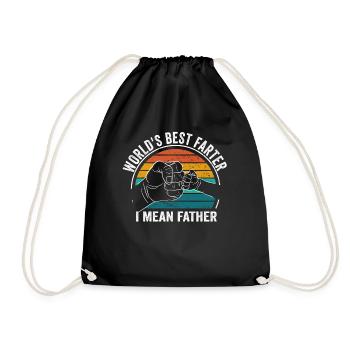 Le meilleur pète du monde, je veux dire mon père - Sac de sport léger - noir - Devant