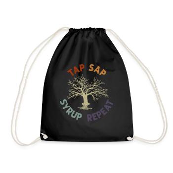 Maple Tree Essence Männer Frauen Lustig - Turnbeutel - Schwarz - Vorne
