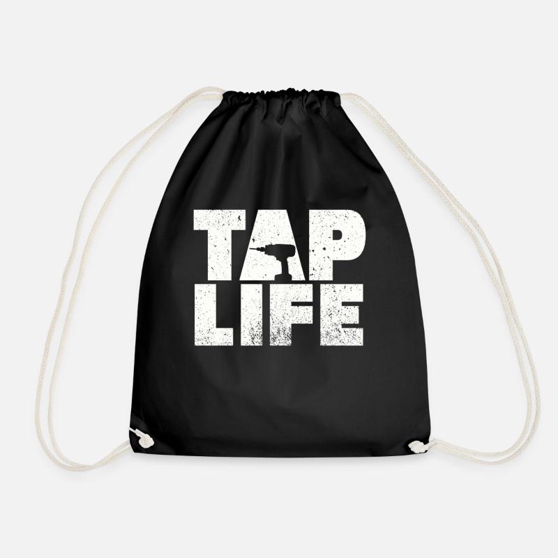 Maple Tapper Syrup Men Women Autumn - Drawstring Bag - black
