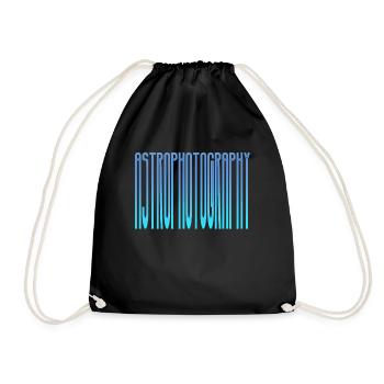 Astronomy Astrophotographer Stargazing - Drawstring Bag - black - Front
