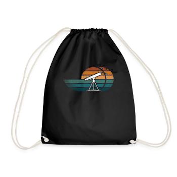 Astronomy Astrophotographer Stargazing - Drawstring Bag - black - Front