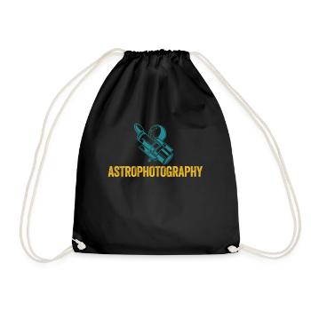 Astronomy Astrophotographer Stargazing - Drawstring Bag - black - Front