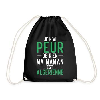 Je n'ai peur de rien ma maman est Algérienne - Sac de sport léger - noir - Devant