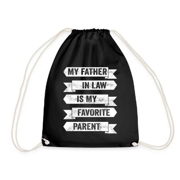 Plaisir familial préféré du fils et du père - A - Sac de sport léger - noir - Devant