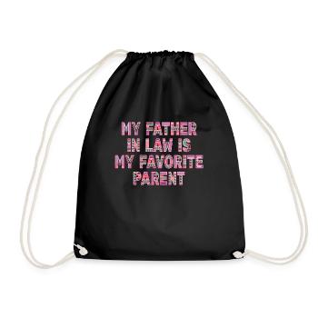 Plaisir familial préféré du fils et du père - A - Sac de sport léger - noir - Devant