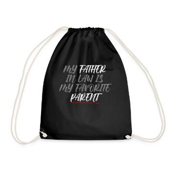 Plaisir familial préféré du fils et du père - A - Sac de sport léger - noir - Devant