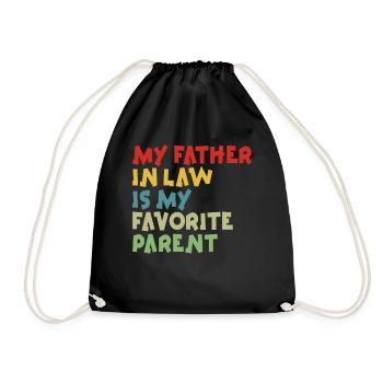 Plaisir familial préféré du fils et du père - A - Sac de sport léger - noir - Devant