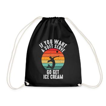 Si vous voulez une portion molle, procurez-vous de la crème glacée - Sac de sport léger - noir - Devant