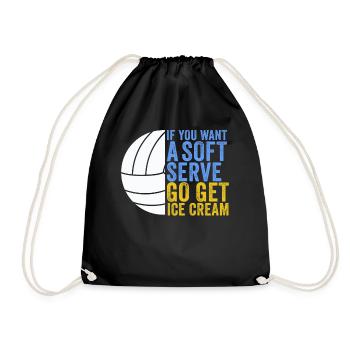 Si vous voulez une portion molle, procurez-vous de la crème glacée - Sac de sport léger - noir - Devant