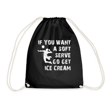 Si vous voulez une portion molle, procurez-vous de la crème glacée - Sac de sport léger - noir - Devant