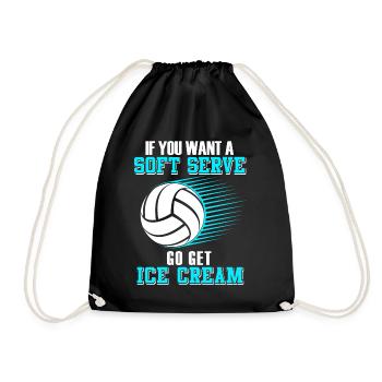 Si vous voulez une portion molle, procurez-vous de la crème glacée - Sac de sport léger - noir - Devant