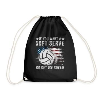 Si vous voulez une portion molle, procurez-vous de la crème glacée - Sac de sport léger - noir - Devant