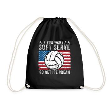 Si vous voulez une portion molle, procurez-vous de la crème glacée - Sac de sport léger - noir - Devant