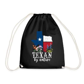 Champs de fleurs sauvages Fleurs sauvages Bluebonnet - Sac de sport léger - noir - Devant