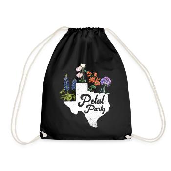 Champs de fleurs sauvages Fleurs sauvages Bluebonnet - Sac de sport léger - noir - Devant