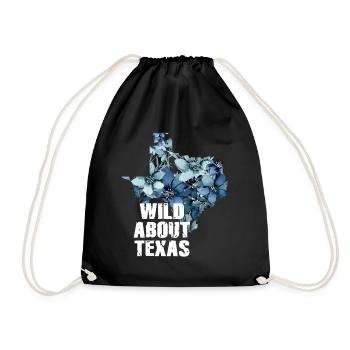 Champs de fleurs sauvages Fleurs sauvages Bluebonnet - Sac de sport léger - noir - Devant