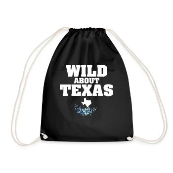 Champs de fleurs sauvages Fleurs sauvages Bluebonnet - Sac de sport léger - noir - Devant
