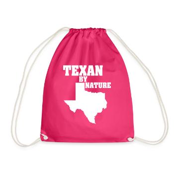 Wildflower Fields Wildflowers Bluebonnet - Drawstring Bag - fuchsia - Front