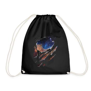 Astronomie Carina nebula galaxy zerrissen Geschenk - Turnbeutel - Schwarz - Vorne