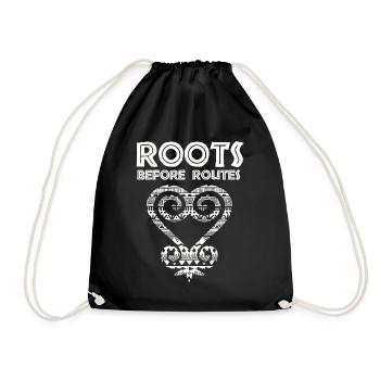 Sankofa Symbol Adinkra Ghana Black - Drawstring Bag - black - Front