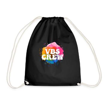 VBS Colorful Bible Vacation School Love - Drawstring Bag - black - Front