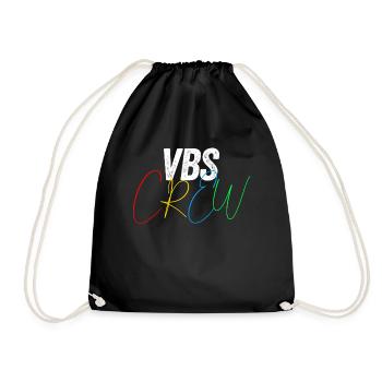 VBS Colorful Bible Vacation School Love - Drawstring Bag - black - Front