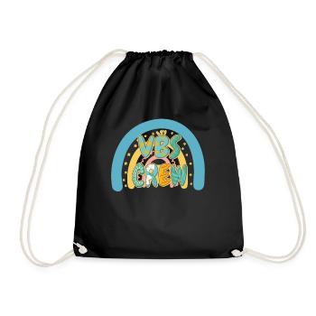 VBS Colorful Bible Vacation School Love - Drawstring Bag - black - Front
