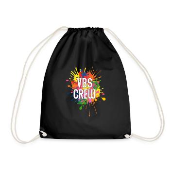 VBS Colorful Bible Vacation School Love - Drawstring Bag - black - Front