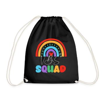 VBS Summer Love Squad Christian Bible - Drawstring Bag - black - Front