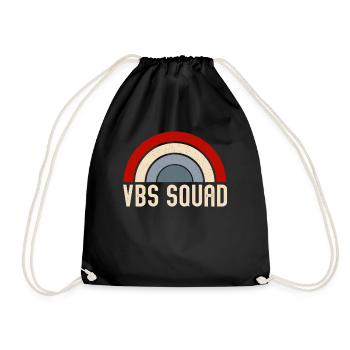 VBS Summer Love Squad Christian Bible - Drawstring Bag - black - Front