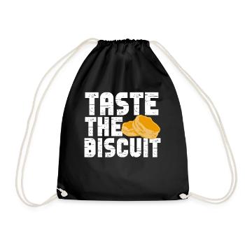 Taste The Biscuit Taste The Goodness - Drawstring Bag - black - Front
